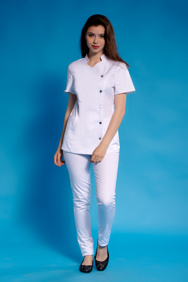 Uniformă medicală damă albă - Medical - Davido Design