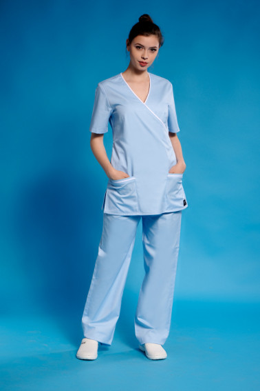 Pantaloni bleu - Medical - Davido Design