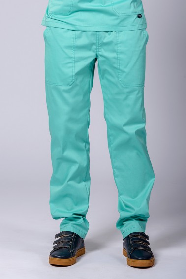Pantaloni medicali bărbătești aqua - Medical - Davido Design