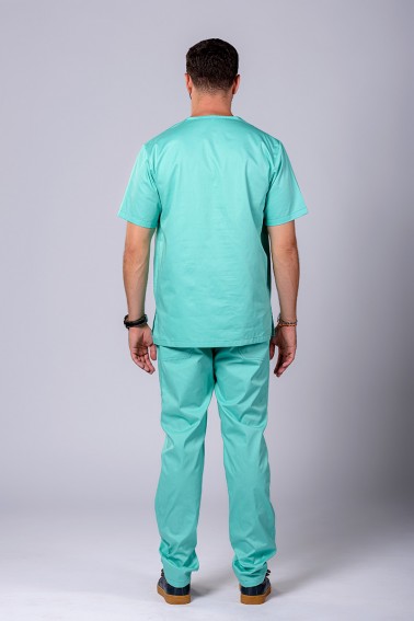 Pantaloni medicali bărbătești aqua - Medical - Davido Design