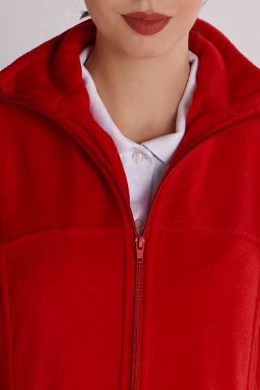 Vestă fleece damă roşie - Retail - Davido Design