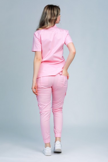 Uniformă medicală damă HelloDoc roz - Medical - Davido Design