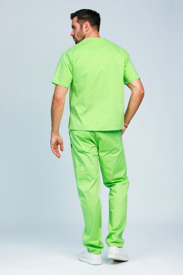 Uniformă medicală bărbat Look up verde lime - Medical - Davido Design
