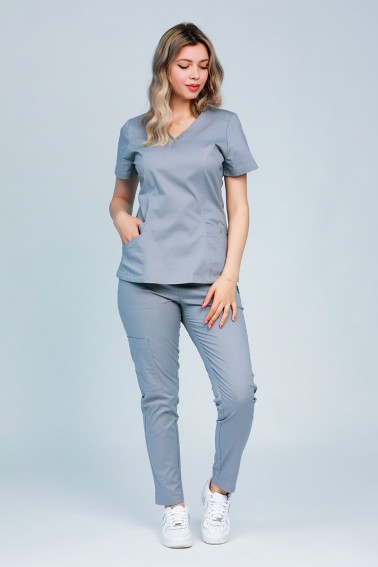 Uniformă medicală damă Look up gri - Medical - Davido Design