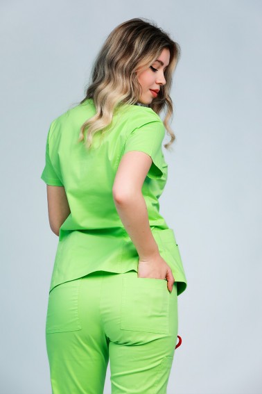 Uniformă medicală damă Look up verde lime - Medical - Davido Design