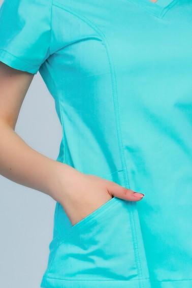 Uniformă medicală damă Look up turquoise - Medical - Davido Design