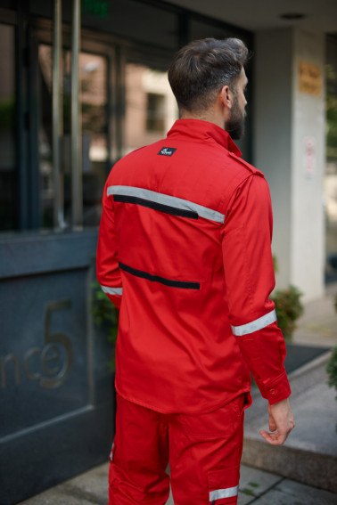 Uniformă pază swat roşie - Pază și protecție - Davido Design