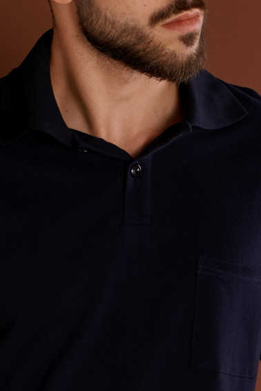 Tricou polo bleumarin - Retail - Davido Design