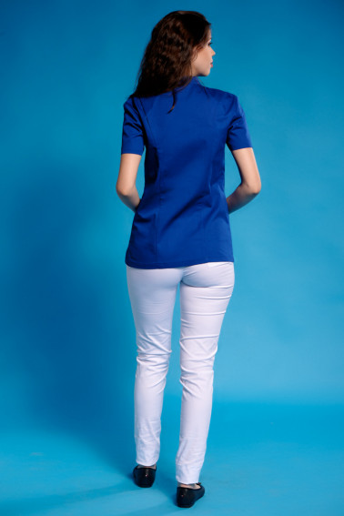 Bluză medicală albastră damă - Medical - Davido Design